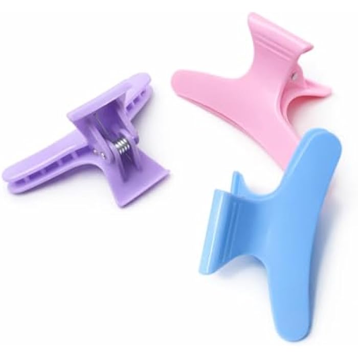 Large Women Hair Clips 3 Piece Set Multi Color Plastic Hair Claws Suitable for Occasions and Daily Use Multicolor - Image 3